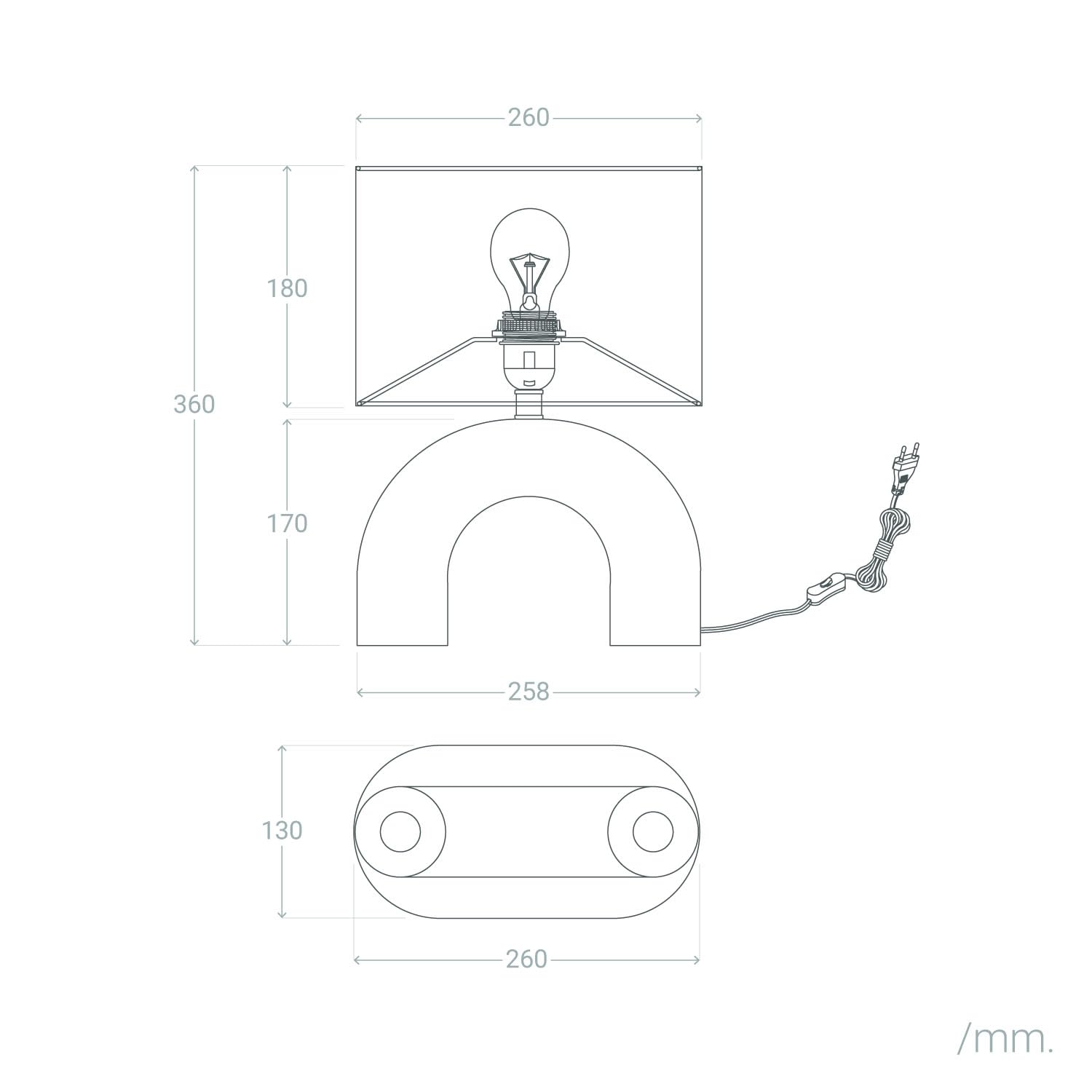 LEDKIA Lámpara de Mesa Cerámica y Tela Callie Negro | Base de Cerámica y Pantalla de Tela | Iluminación Máxima 40W | Uso Interior IP20 | Dimensiones Compactas