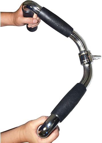 Miniatura 3 de yuhqc Barra giratoria para cable de barra lateral con barra giratoria, barra de fijación de cable multiejercitador, barra de presión de tríceps de