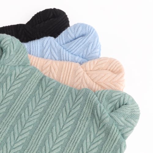 Image of BQUBO Newborn Baby Hats Bear Ears and Mittens Sets Preemie Caps Baby Boy Girl Infant Hospital Beanie for 0-3 Months