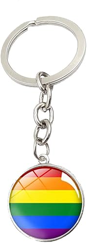 CHOORO Gay Pride Gift LGBT Llavero Rainbow Pride Llavero LGBT Joyería Bisexual Regalo Orgullo Transgénero Regalo