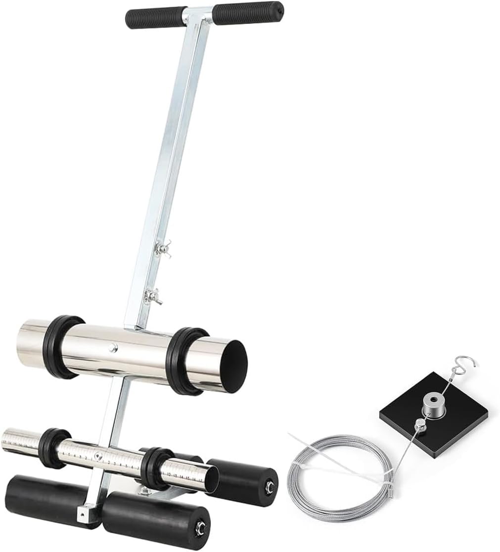 Field Line Striping Machine, Handheld Pushable Court Marking Machine, Stainless Steel Floor Tape Applicator for Basketball Court, Parking Lot, Road, Driveway