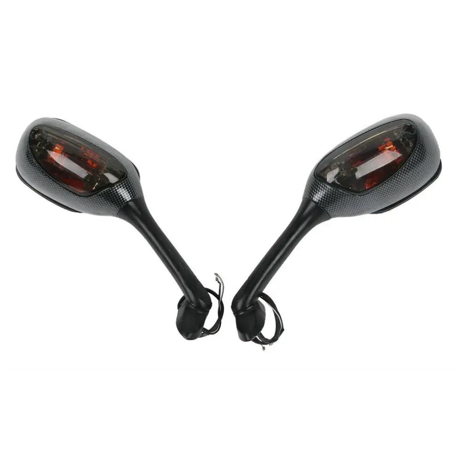 Rétroviseurs arrière de clignotants de moto au guidon pour Suzuki GSXR