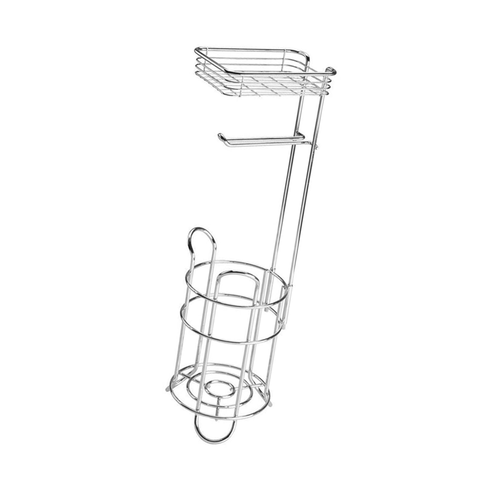Smooth Iron Tissue Holder Freestanding Design Contemporary Brackets for Bathroom Bedroom or Kitchen Kitchen Tissue Stand
