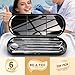 Dental Tools Plaque Remover Teeth Cleaning Tool﻿s Kit 6 Pcs Dental Care Kit Stainless Steel Dental Pick Tartar Remover Tool for Home/Travel/Pet Care-Storage Case Included