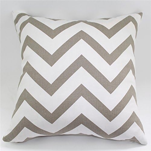 TAOSON Chevron Cushin Cover Pillow Cover Pillowcase Zig Zag Cotton