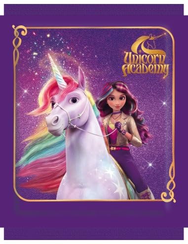 25 sobres UNICORNIO Colección de 2026 son cromos (de pegar) de la serie de TV (Album no incluido)