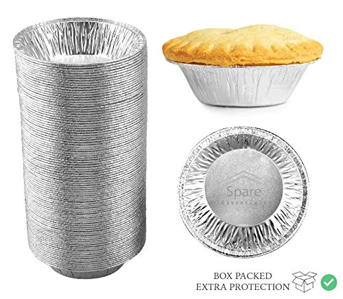 60 Pack - Pie Pans 5 Inch, Disposable Pie Tins, Aluminum Pie Pans