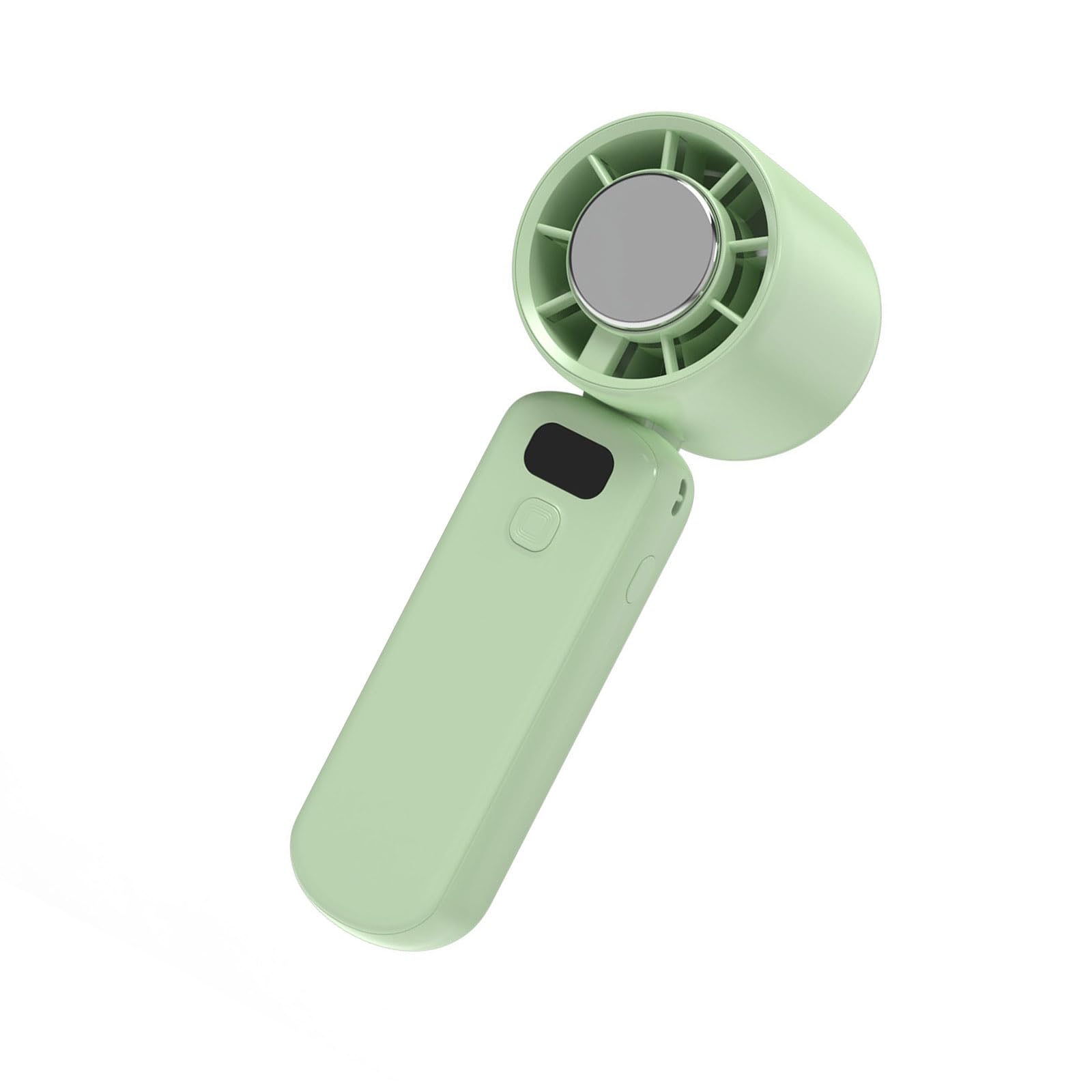 Kaeltsyn Multifunctional Folding Handheld Desk Fan 2000mAh Rechargeable 5 Speed Quiet Cooling Suitable for Hot Weather Quiet Handheld