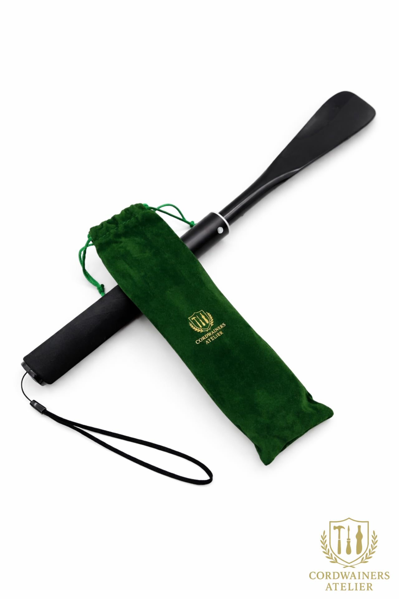 Extendable Aluminum Shoe Horn with Adjustable Long Handle – Aluminum Shoehorn for Easy Wear– Aluminum Shoe horn, Telescopic from 14.5” to 37” – Long Handle for Boots & Mobility Support - 4