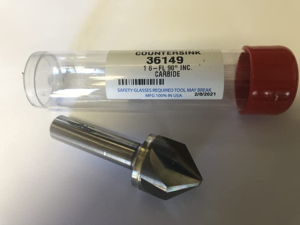 1" 90 Degree 6 Flute Carbide Countersink