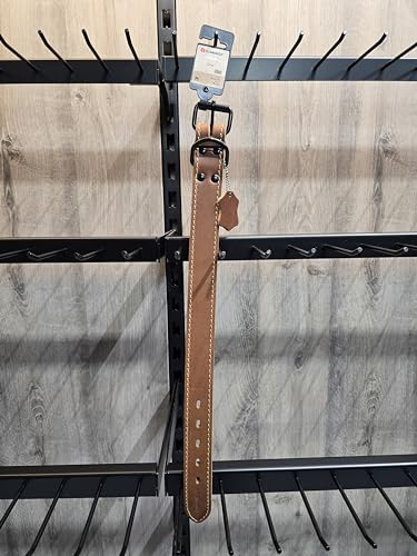 Flamingo Dog Collar Montana Cognac M 35-45cm 35mm, Brown - Image 4