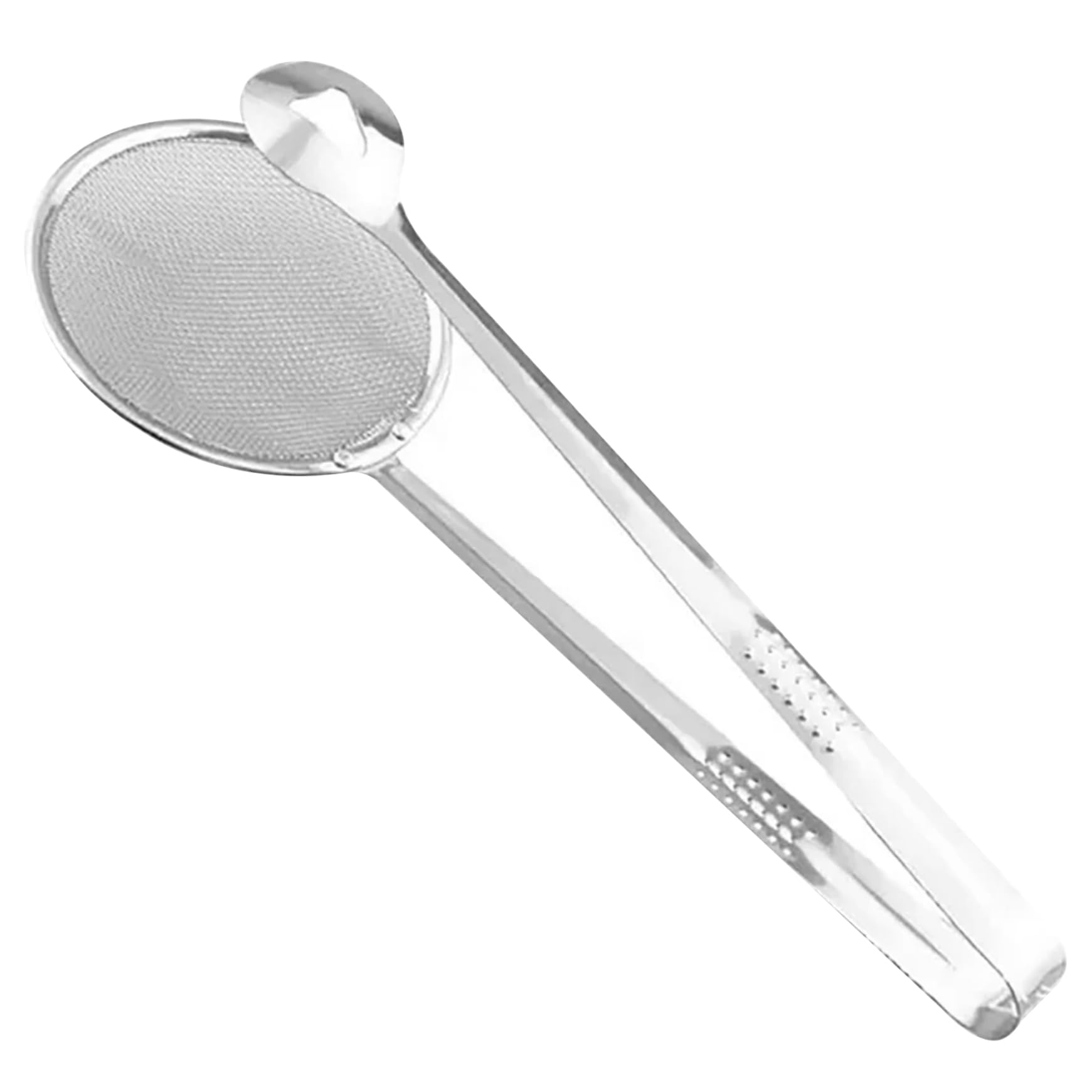 Colador de malla con asa, 2 en 1, for cocina, pinza