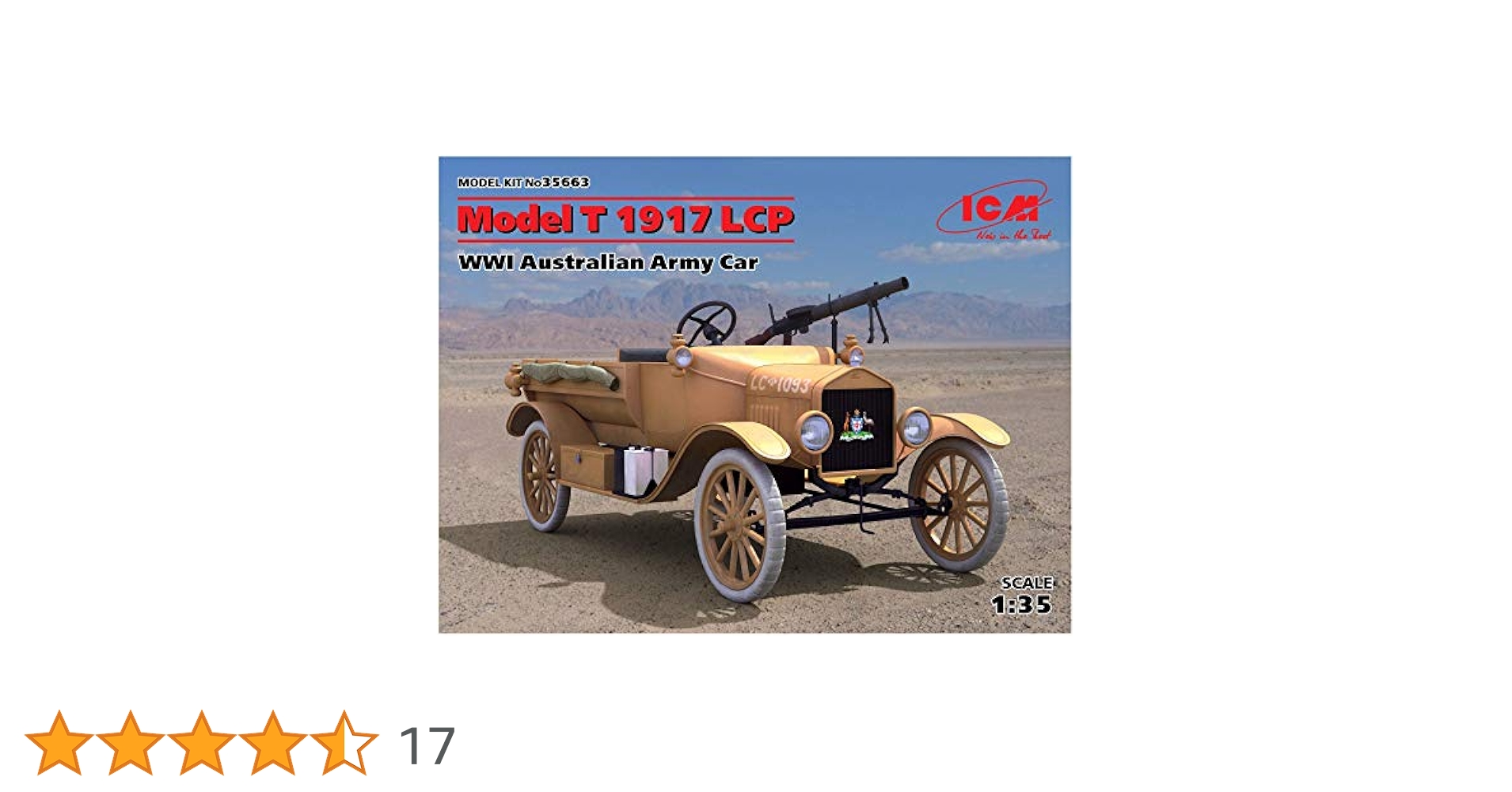 Amazon | ICM 1/35 オーストラリア陸軍 第一次世界大戦 T型