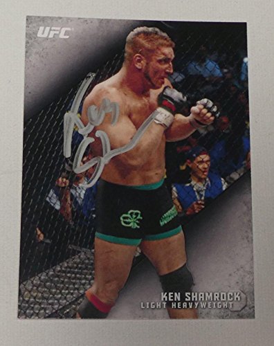 Ken Shamrock Signed 2015 Topps UFC Knockout Card #82 Autograph 1 3 5 6 7 9 40 48 - Autographed UFC Cards