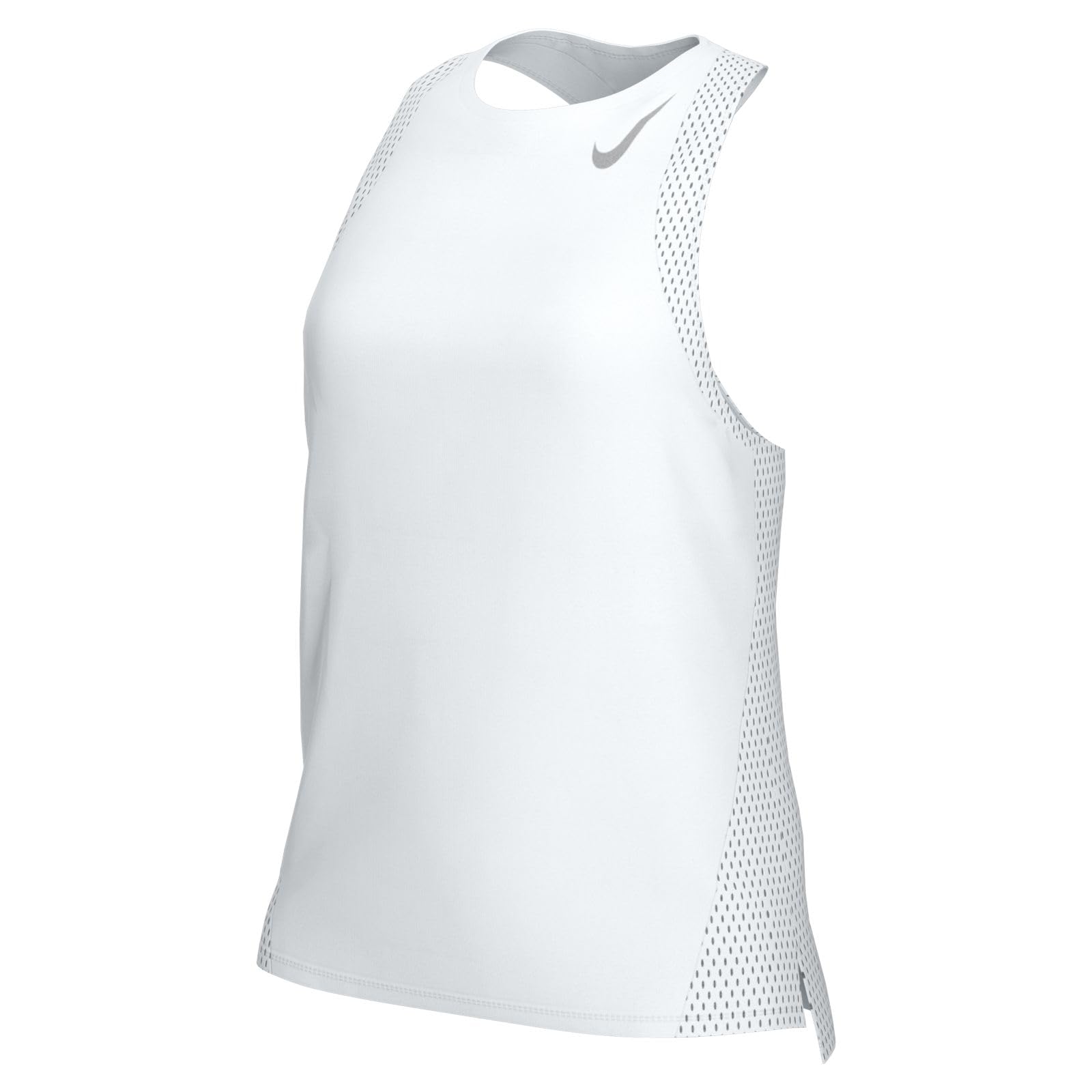 Nike DD5940 W NK DF Race Singlet Vest Women's White/Reflective silv XS