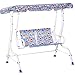 Outsunny Dondolo da Giardino per Bambini a 2 Posti con Cintura di Sicurezza e Tettuccio, 110 x 70 x 110cm