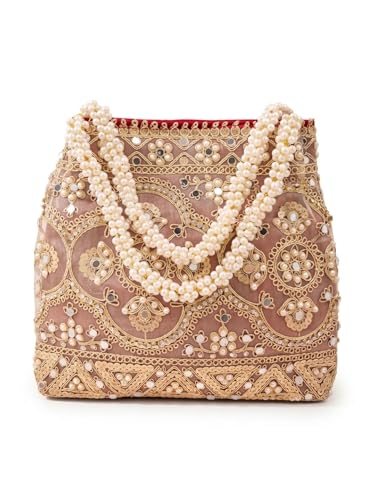 Image of Adiva Potli Handbags For Women | Potli Bags For Ladies For Wedding | Potli Bags For Women | Wedding Bags For Woman | Batwa Potlis Hand Bag | Designer Potli Bag For Ladies For Marriage