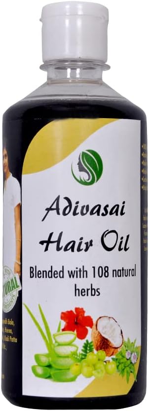 Adivasi Herbal Hair Oil 100% Natural gets Smooth and Shining Hairs 100 ml