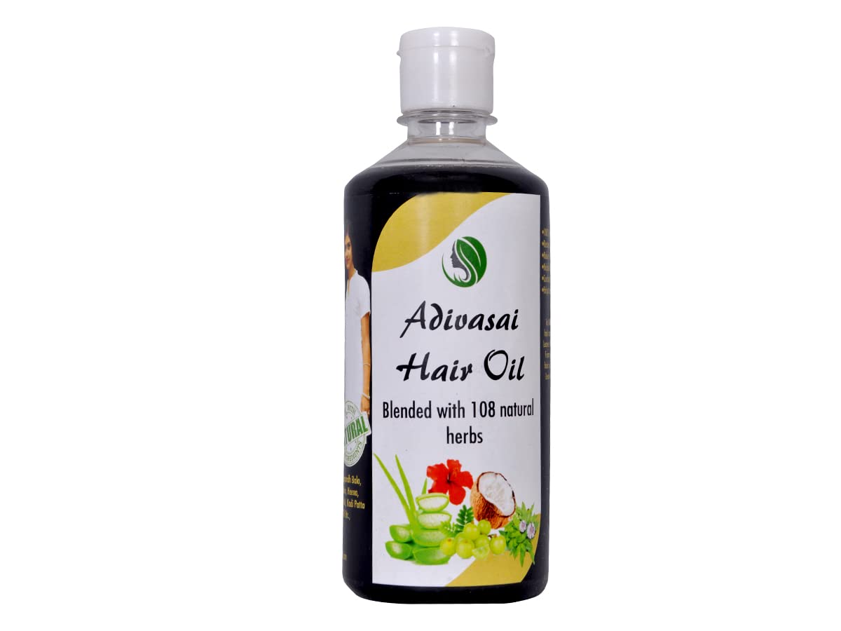 Adivasi Herbal Hair Oil 100% Natural gets Smooth and Shining Hairs 100 ml