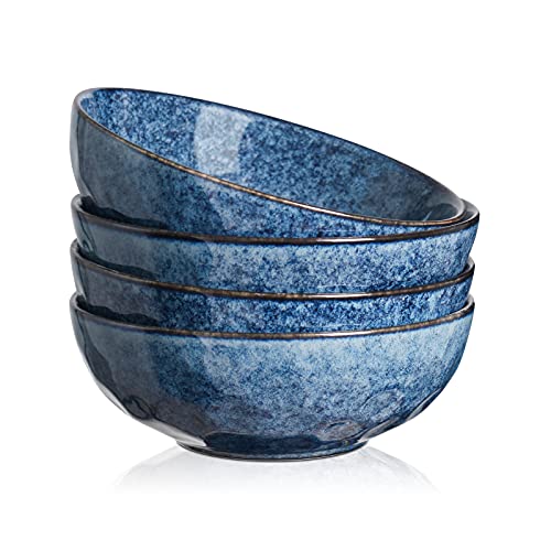 vicrays 4er Set Müslischalen aus Porzellan, Füllmenge 940 ml, Set...