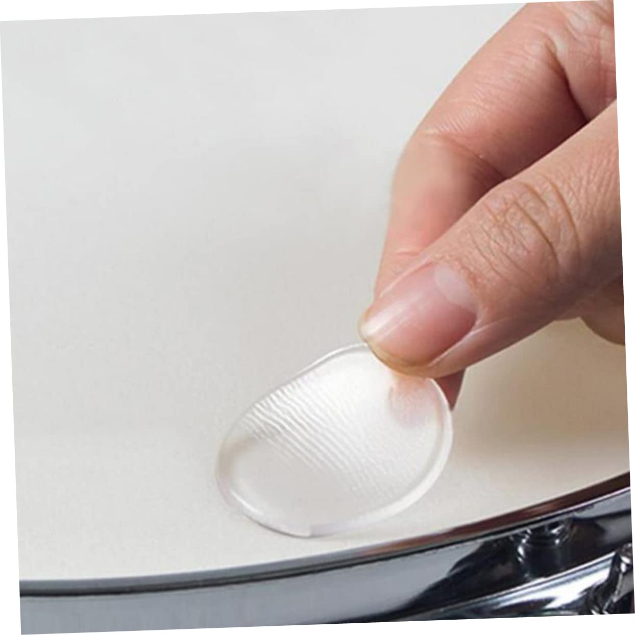 Abaodam 20fogli Silenziosi Per Batteria Silicone Adesivi Smorzatori Per Rullante e Grancassa Colori Per Controllo Del Volume e Silenziosa