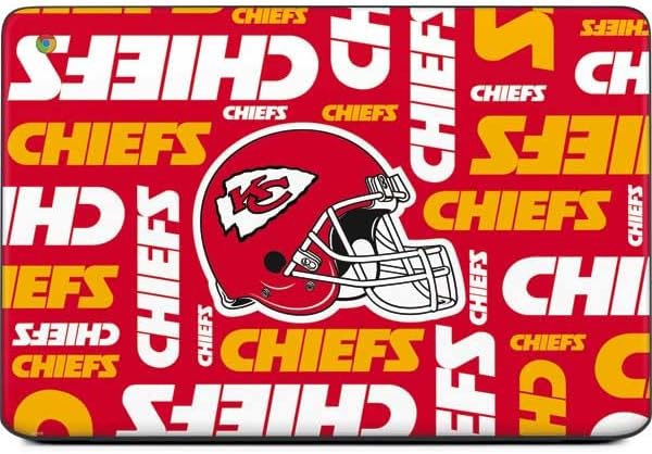 Skinit Decal Laptop Skin Compatible with Chromebook 14 G5 - Officially Licensed NFL Kansas City Chiefs Red Blast Design