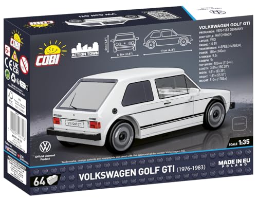 COBI Action Town Volkswagen Golf GTI 64 Piezas miniatura 4
