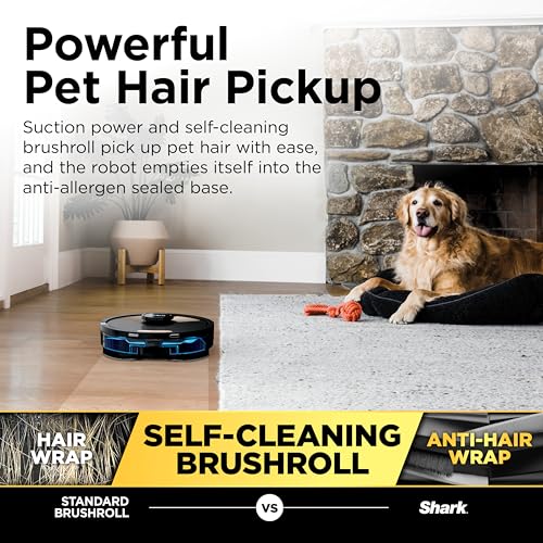 Image of Shark Matrix Plus | 2-in-1 Robot Vacuum & Mop for Carpets & Hard Floors | Sonic Mopping & Powerful Suction for Pet Hair | Self-Empty Base | 45-Day Capacity | HEPA | LiDAR Nav | Black /Mocha | AV2630WA