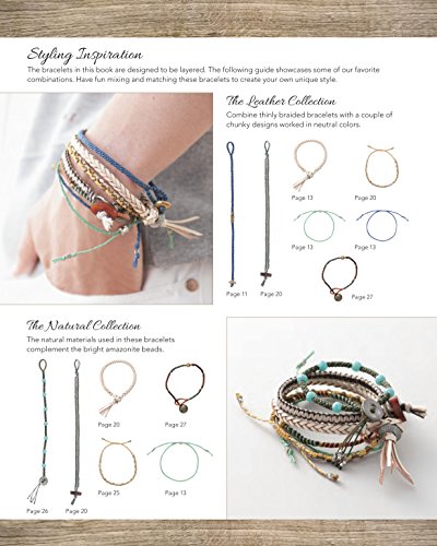 Leather Bracelets: Step-by-step instructions for 33 leather cuffs, bracelets and bangles with knots, beads, buttons and charms