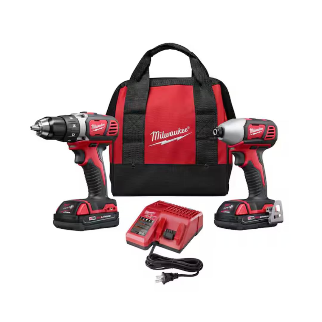 Milwaukee 2691-22 18-Volt Compact Drill and Impact Driver Combo Kit