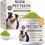 Dental Powder for Dogs Dog Teeth Cleaning Products Dog Tooth Cleaning Powder with Probiotics for Dogs Bad Breath Treatment Plaque and Tartar for Small Medium and Large Pet Dental Cleaner 120 Grams