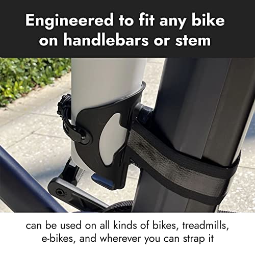Abc By Bikase - Any Bottle Cage, Bike Water Bottle Holder - Fits Any Bottle, Container, Speaker, Bicycle Bottle Holder For Frame Or Handlebar (With Mounting Strap) #TOP2
