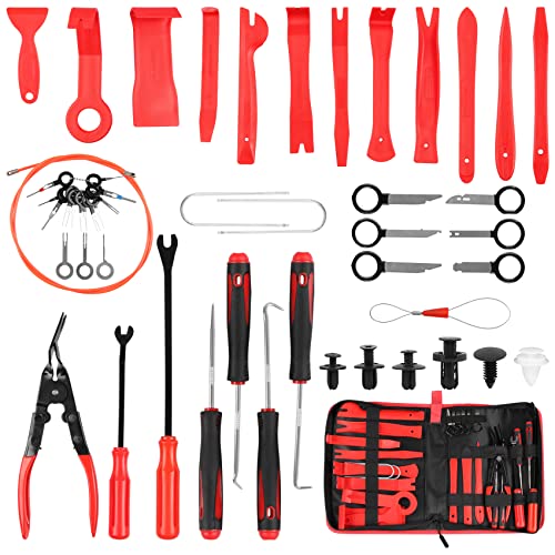 Outil demontage garniture auto DOCAS kit de 143 pieces rouge