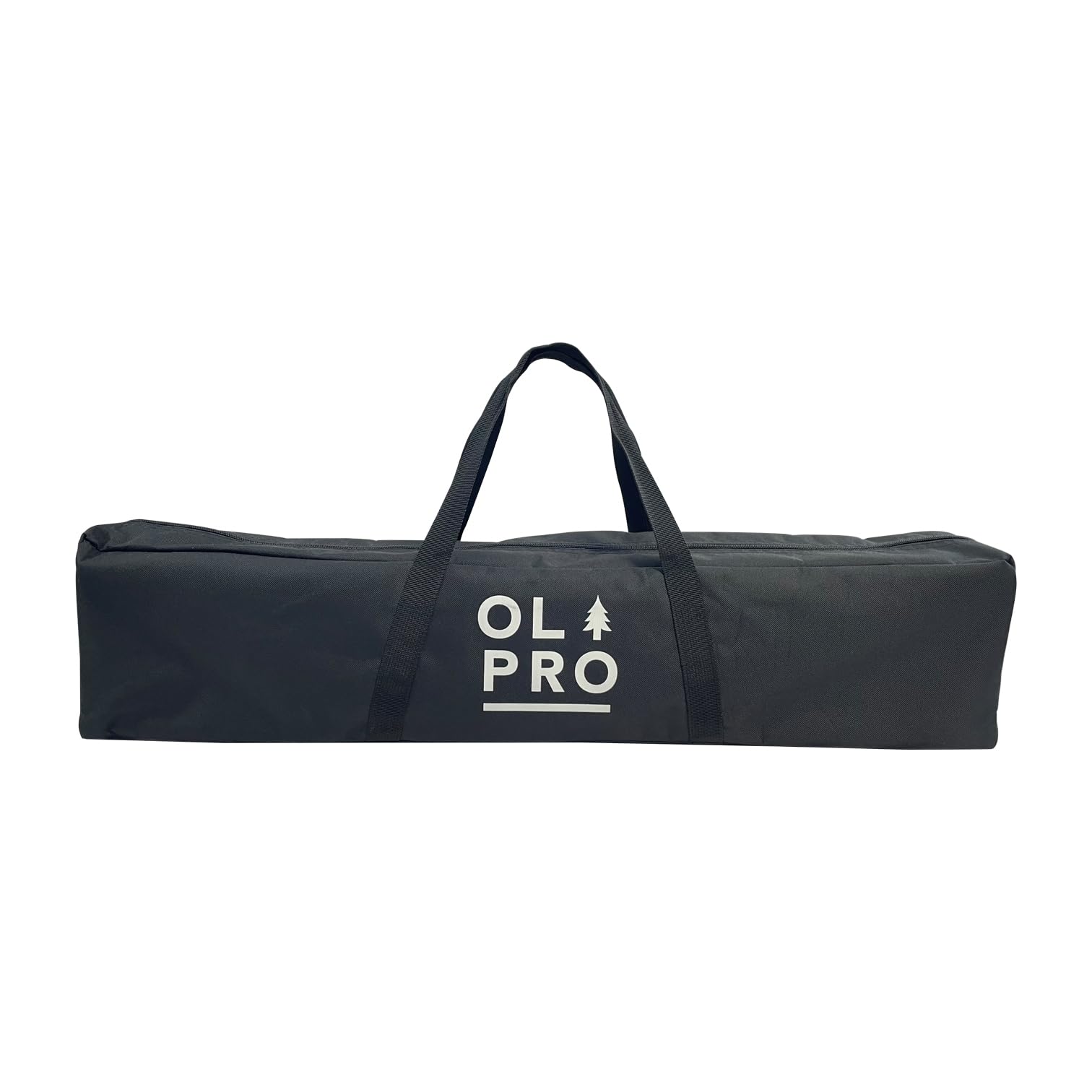 OLPRO Bambus-Campingtisch 65 x 50 cm, 4-klappbarer tragbarer Outdoor-Tisch mit verstellbaren Aluminiumbeinen, kompakte Tragetasche, 30 kg Tragkraft für Camping, Wohnwagen, Wohnmobil, Picknicks