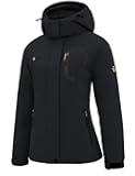 Women's Ski Snow Jacket Warm Winter Waterproof Coat Snowboard Rain Jacket Hooded Windproof Windbreaker