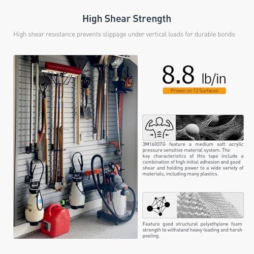 Image of Double Sided Tape Gray Foam Tape Heavy Duty 3 /4 inch x 18Ft Made of 3M Mounting Tape Joining Foam Strips for Banners Posters Alarms Window Shades Trims and Other Home Office or Industrial Use (Pack of 2)