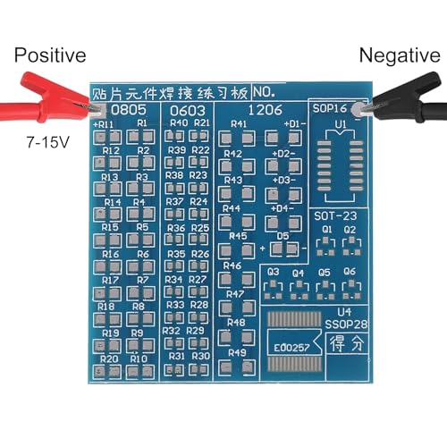 DIY Circuit Board SMD SMT Component Welding Practice Board Skill Training Board Electronic Board Diode Transistor for Start Learning Competition Electronic Circuit Suite DIY Kit