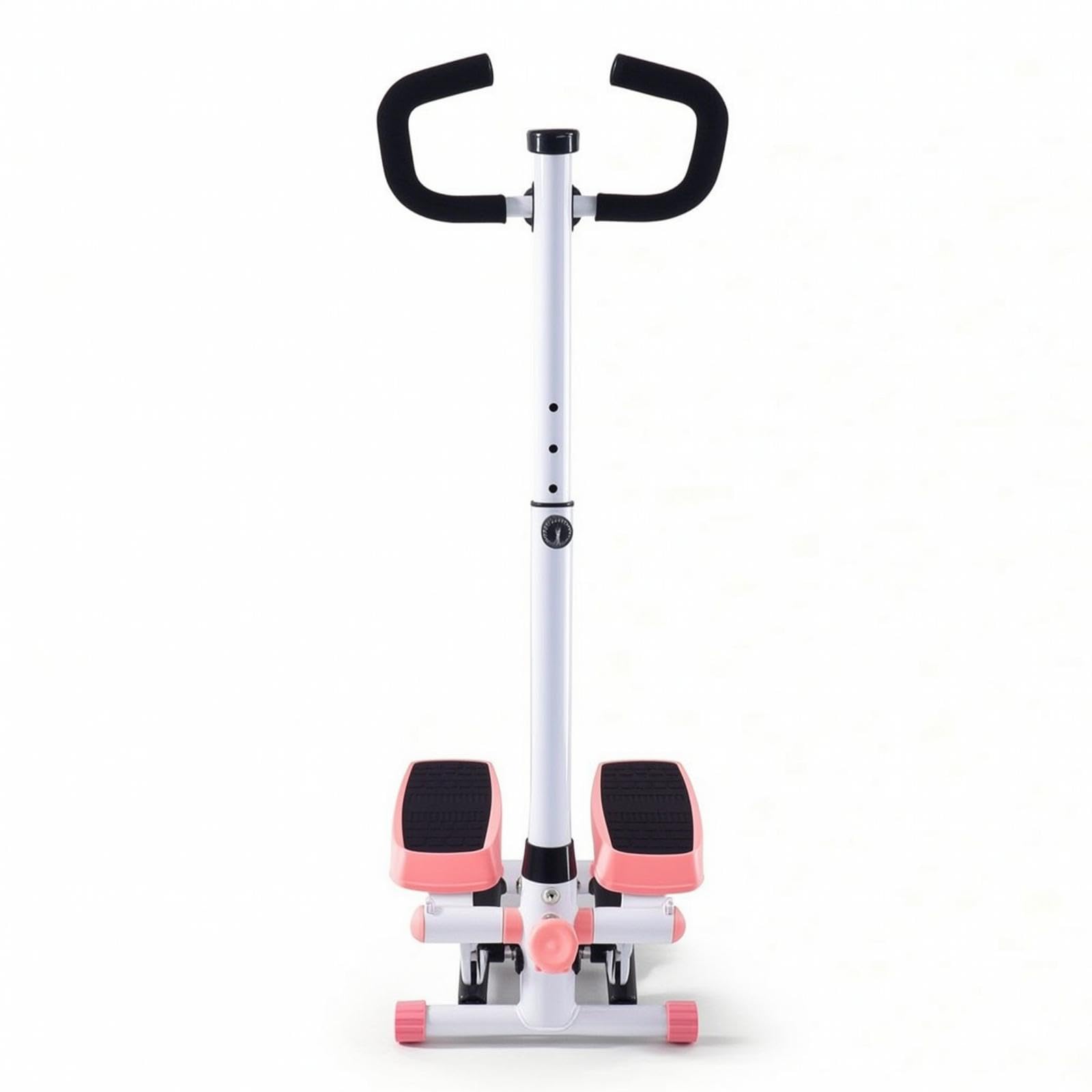 Hydraulic Stepper with Handlebar Cardio Home Step Machine with Handlebar Neat Step Apparatus Machine with Handle for Beginners, Seniors, Home Gym Sakura Pink-image-17