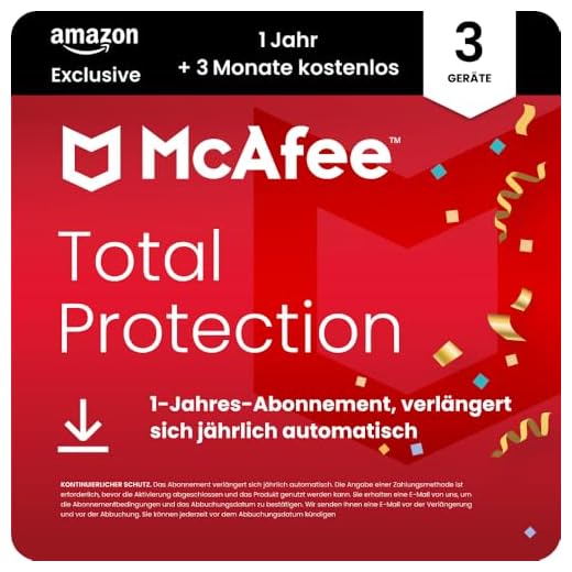 McAfee Total Protection 2025 (3 Gerät) | 15 Monate | Virenschutz, VPN, Betrugsschutz, Sicherheitssoftware, Identitätsüberwachung | Abonnement mit automatischer Verlängerung | Download