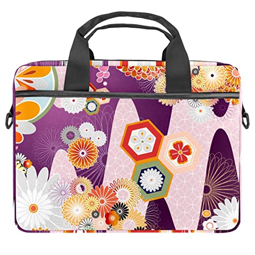 Sacoche pour ordinateur portable 13.3 à l'université ou au bureau style floral