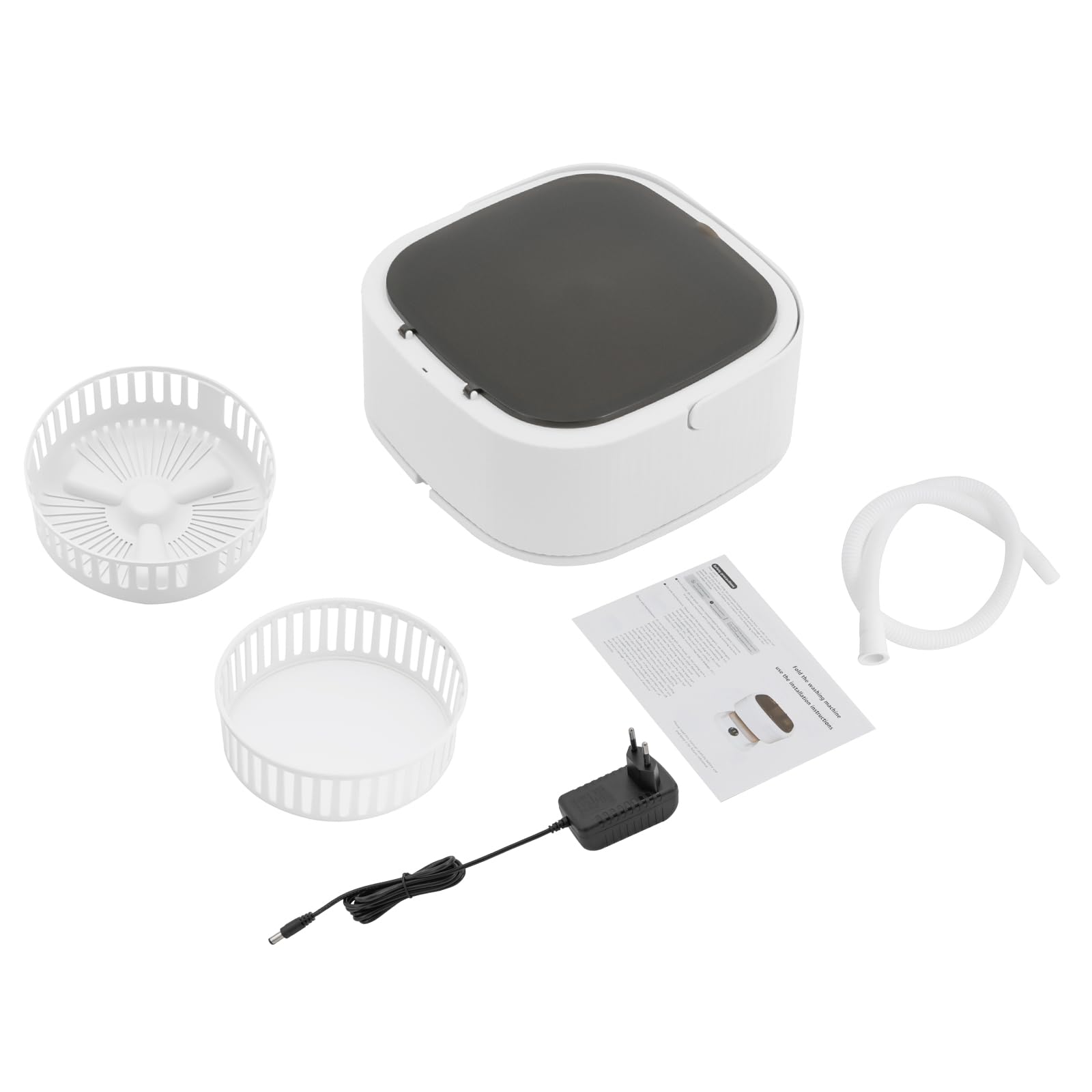 Mini lavatrice pieghevole, lavatrice portatile da 10 l, con cestello centrifuga, piccola lavatrice elettrica con 3 modalità di pulizia per campeggio, camper e dormitorio, semiautomatica