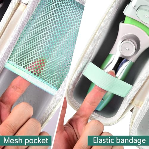Image of Case Compatible with Panasonic ES-AWL8AV /ES-AWL6AG /ES-WL60-G Electric Shaver for Women Cordless 3 Blade Razor Pop-Up Trimmer Close Curves. Ladies Shave Razors Holder Fits for Charger -Green (Box Only)