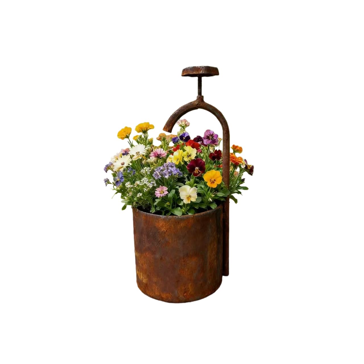 Wasserhahn aus Edelrost zum Bepflanzen Dekorieren Außenwasserhahn in Rostoptik 30 x 14 x 14 cm Rost Pflanzschale Blumentopf Windlicht Gartendeko Rostdeko (Wasserhahn)
