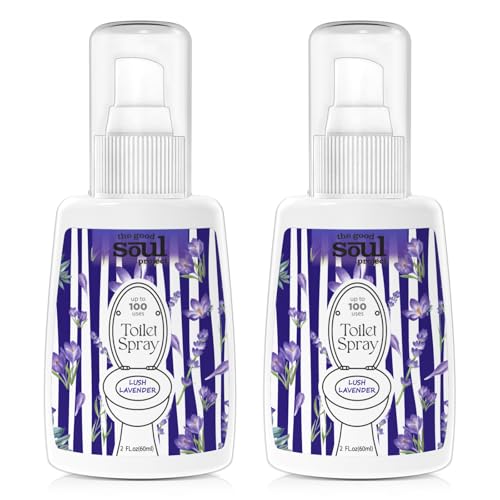Spray para inodoro, lavanda, paquete de 2
