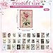 60 PCS Vintage Postage Stamp Stickers, Retro Stamps for Scrapbooking Aesthetic Botanical Decorative Stickers Vintage Postage Stamps for Junk Journal Planners Notebooks DIY Crafts Water Bottles Laptop