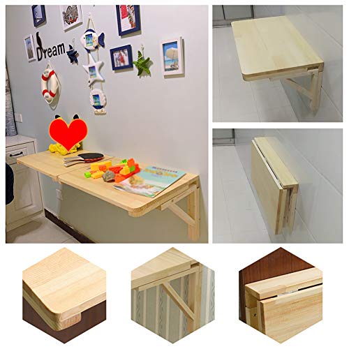 Conception pliable et rabattable pour cette table murale multifonction - 6
