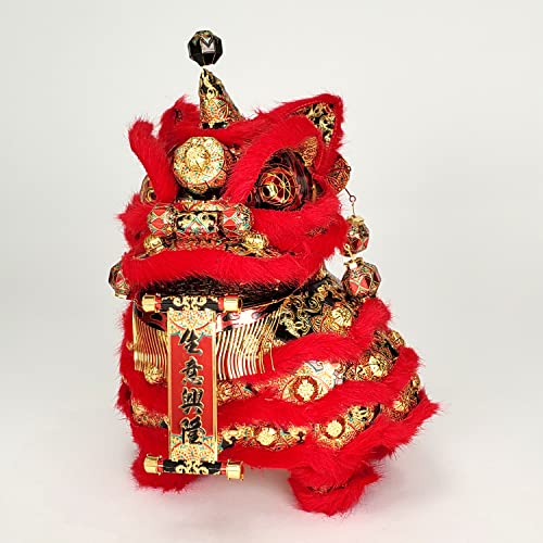 Puzzle 3D en métal Danse du lion rouge Piececool maquette à monter
