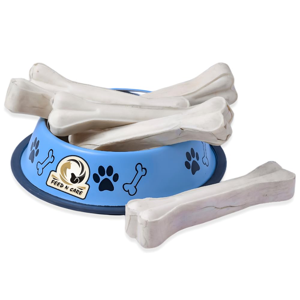 Feed N Care Dog Chew 8 Inch Calcium Rawhide Bones for Fully Grown up and Big Dogs of All Breeds (8-Inch-2-KG) (B0C4LXNPD2) Amazon Price History, Amazon Price Tracker