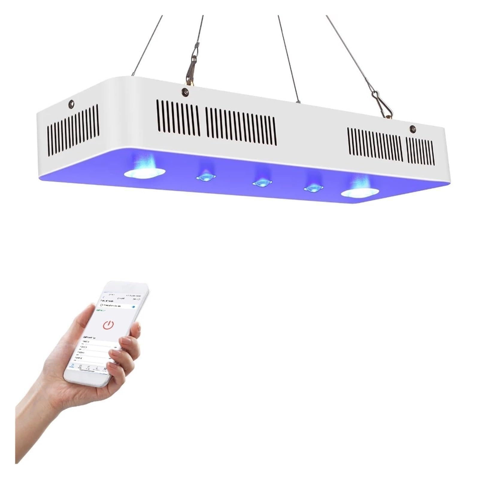 Światło do akwarium, Sterowanie 169W morskie oświetlenie LED do akwarium do akwarium z rafą koralową możliwość przyciemniania oświetlenie Led do akwarium trzy kanały