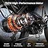CYCROWN Fat Tire Electric Bike for Adults,48V & 748Wh Battery,1000W Peak Motor Ebike up to 75+Miles & 20MPH Commuter Electric Bicycle, 20" Fat Tire All-Terrain Step-Thru 7-Speed E Bike #1